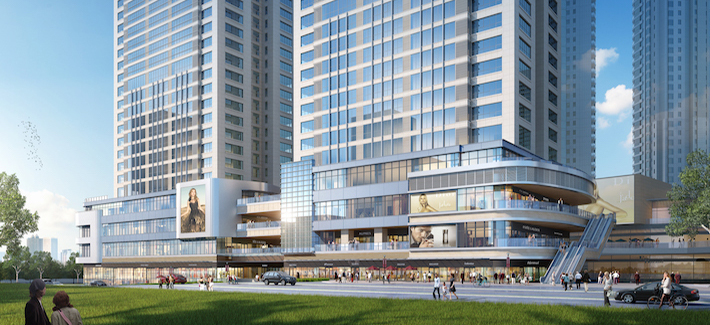 四川成都招商蛇口LED貼膜屏項(xiàng)目